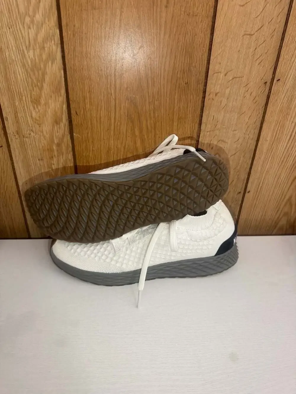 NOBULL Men's Classic White Allday Knit Runner Shoes